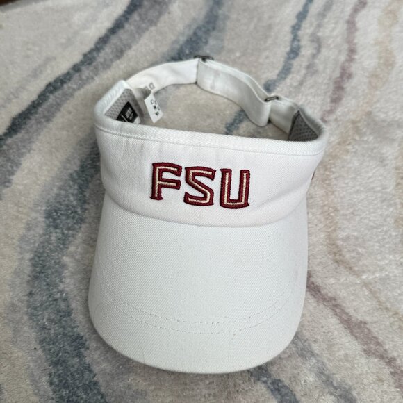Nike FSU Florida State Seminoles Dri-Fit Visor White - Picture 1 of 4